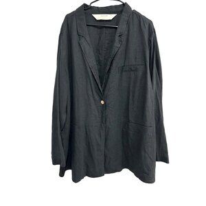 Peace Love World NWT Boheme Collection Black Blazer Womens Jacket Sz 3X
